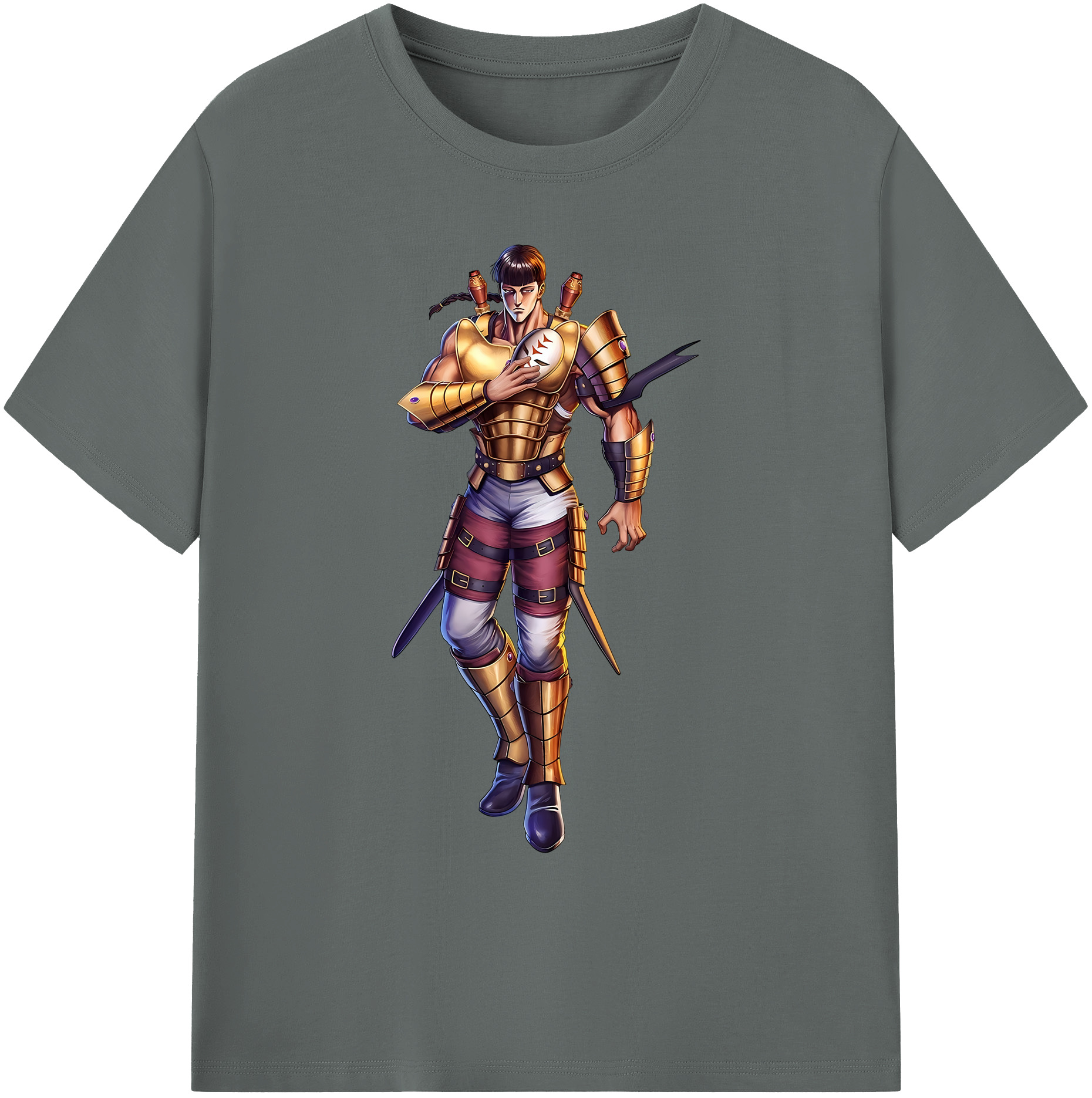 （画像用） 北斗の拳 Fist of the North Star 綿100％ メンズ半袖Tシャツ｜肌触りやわらか＆通気性